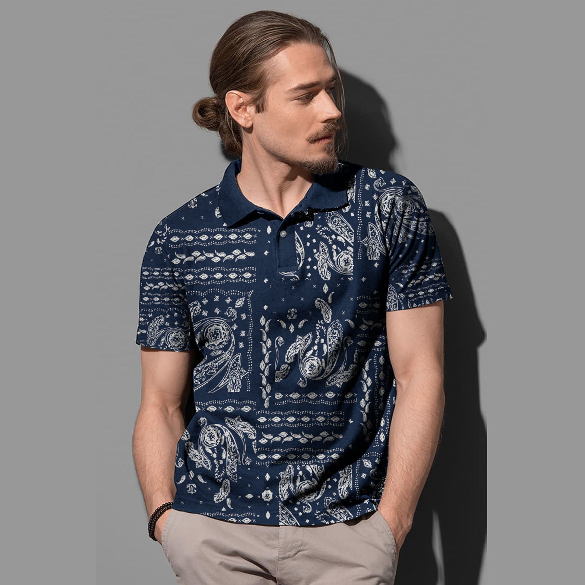 Paisley Polo Shirt Bandana Pattern Seamless Ver.102 RLT13 - Wonder Print Shop