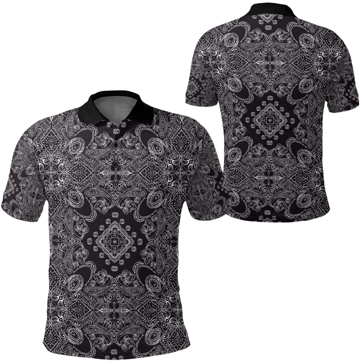 Paisley Polo Shirt Bandana Pattern Seamless Ver.89 RLT13 - Wonder Print Shop