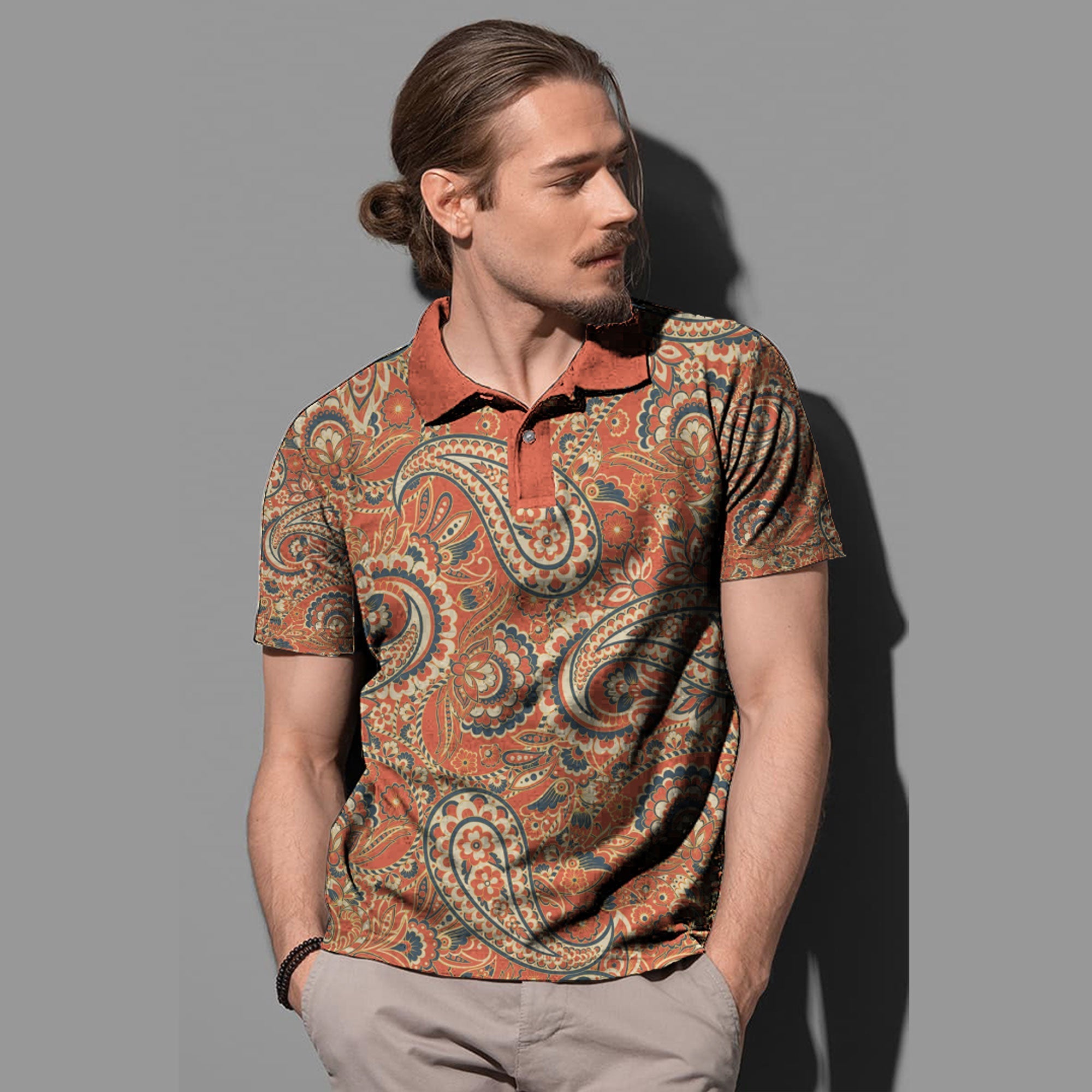 Paisley Polo Shirt Bandana Pattern Seamless Ver.123 RLT13 - Wonder Print Shop