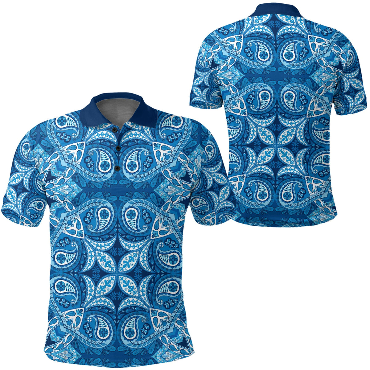 Paisley Polo Shirt Bandana Pattern Seamless Ver.118 RLT13 - Wonder Print Shop
