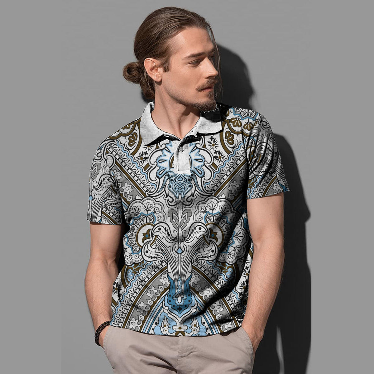 Paisley Polo Shirt Bandana Pattern Seamless Ver.109 RLT13 - Wonder Print Shop