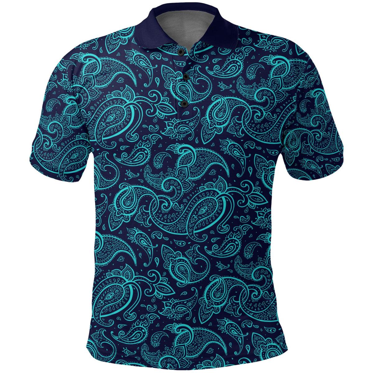 Paisley Polo Shirt Bandana Pattern Seamless Ver.100 RLT13 - Wonder Print Shop