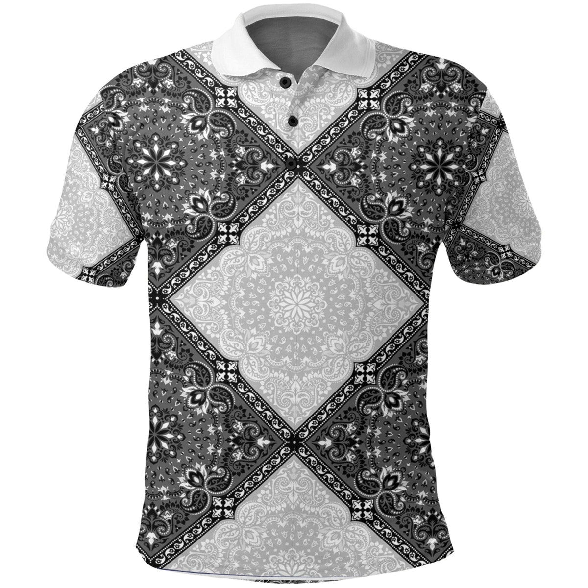 Paisley Polo Shirt Bandana Pattern Seamless Ver.69 RLT13 - Wonder Print Shop