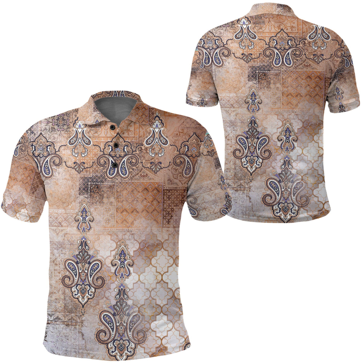 Paisley Polo Shirt Bandana Pattern Seamless Ver.81 RLT13 - Wonder Print Shop