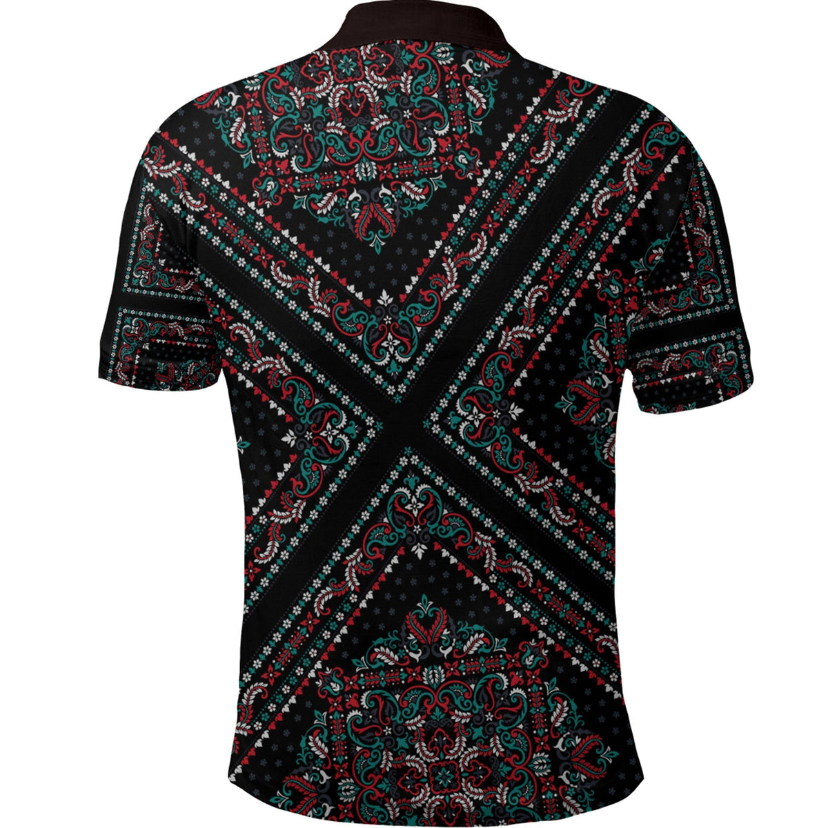 Paisley Polo Shirt Bandana Pattern Seamless Ver.84 RLT13 - Wonder Print Shop