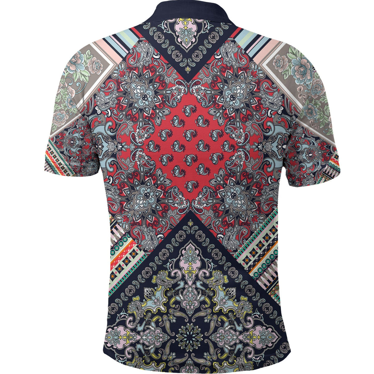 Paisley Polo Shirt Bandana Pattern Seamless Ver.66 RLT13 - Wonder Print Shop