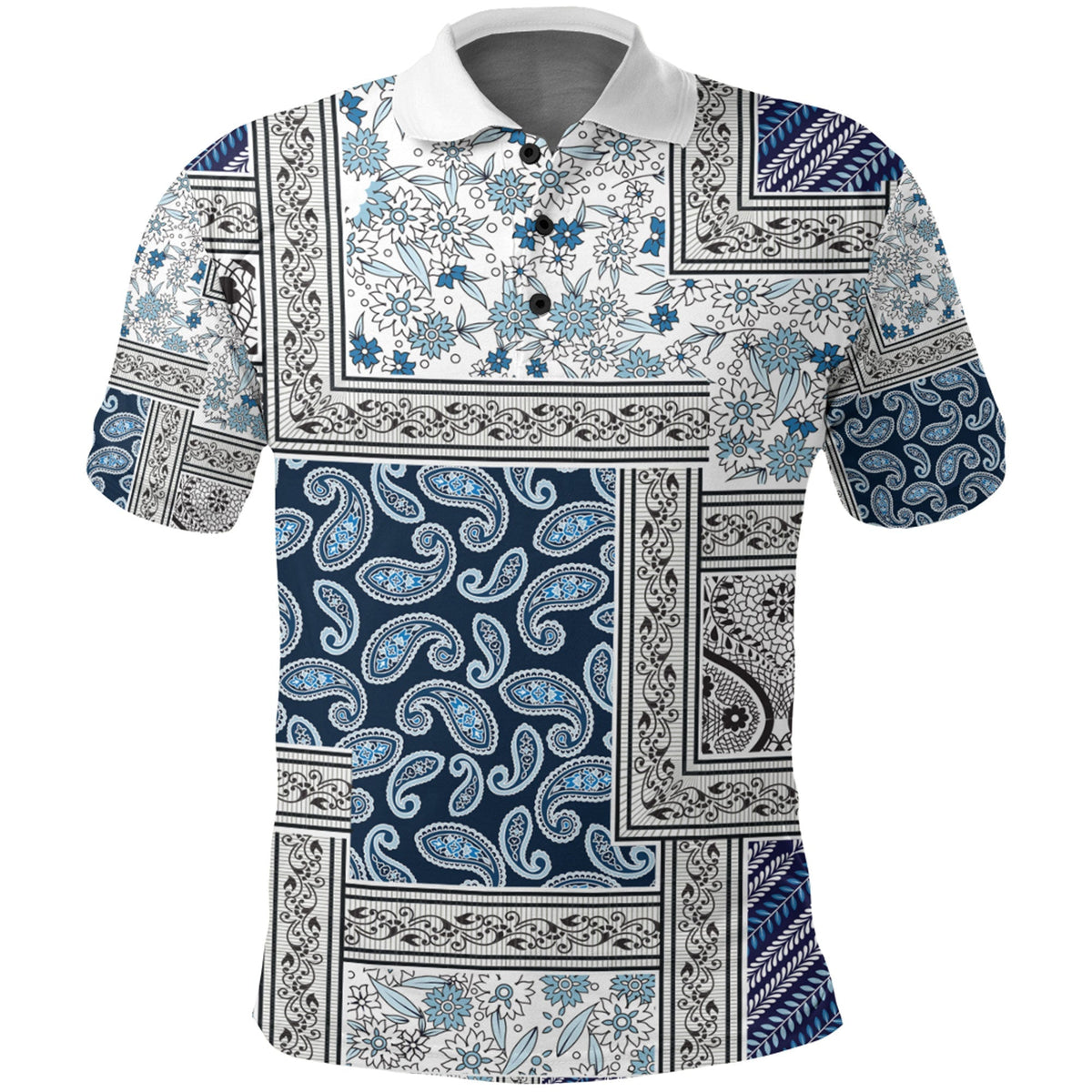 Paisley Polo Shirt Bandana Pattern Seamless Ver.80 RLT13 - Wonder Print Shop