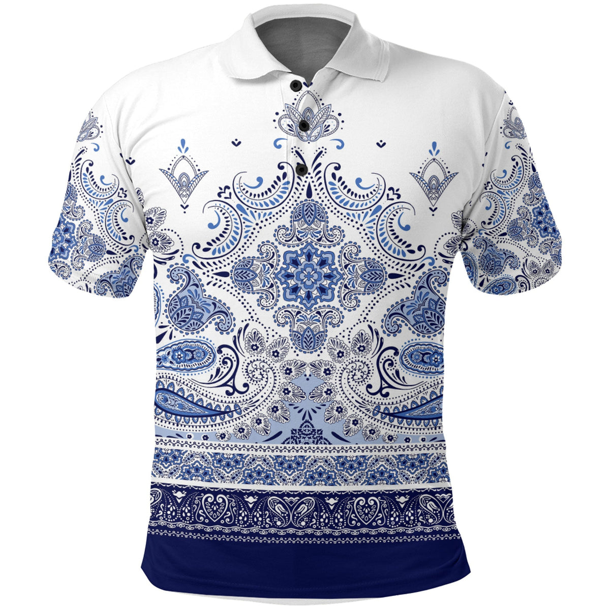 Paisley Polo Shirt Bandana Pattern Seamless Ver.53 RLT13 - Wonder Print Shop