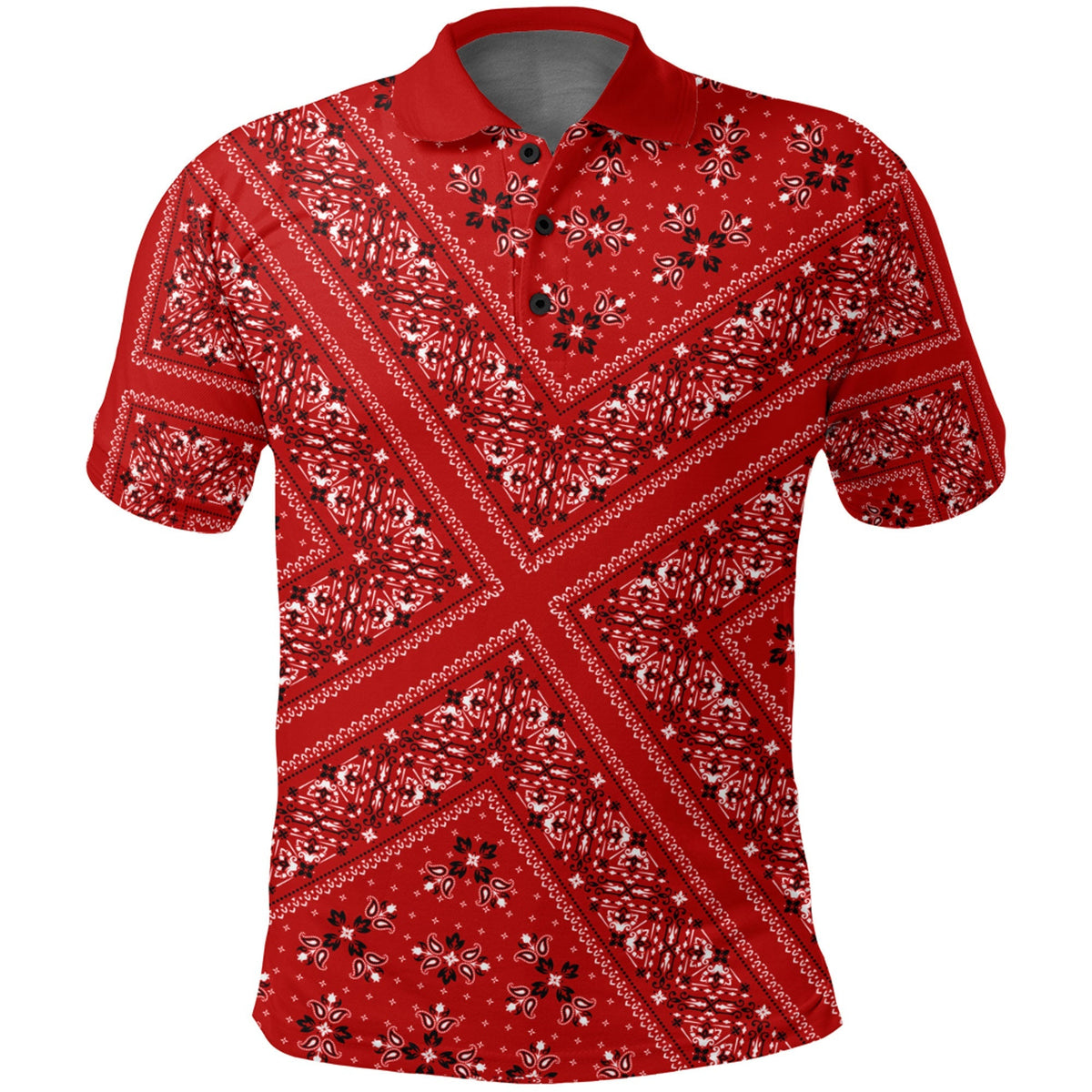 Paisley Polo Shirt Bandana Pattern Seamless Ver.78 RLT13 - Wonder Print Shop