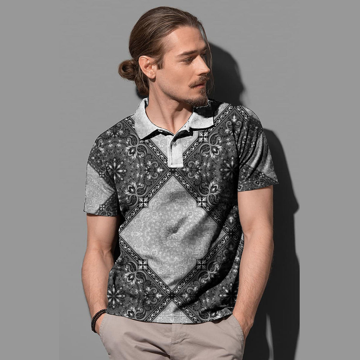 Paisley Polo Shirt Bandana Pattern Seamless Ver.69 RLT13 - Wonder Print Shop