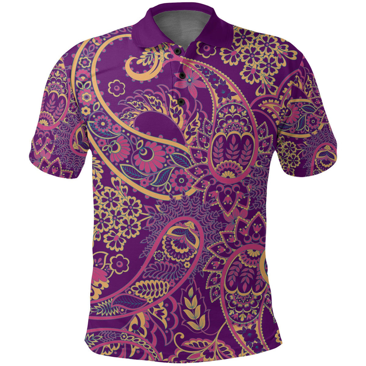 Paisley Polo Shirt Bandana Pattern Seamless Ver.88 RLT13 - Wonder Print Shop