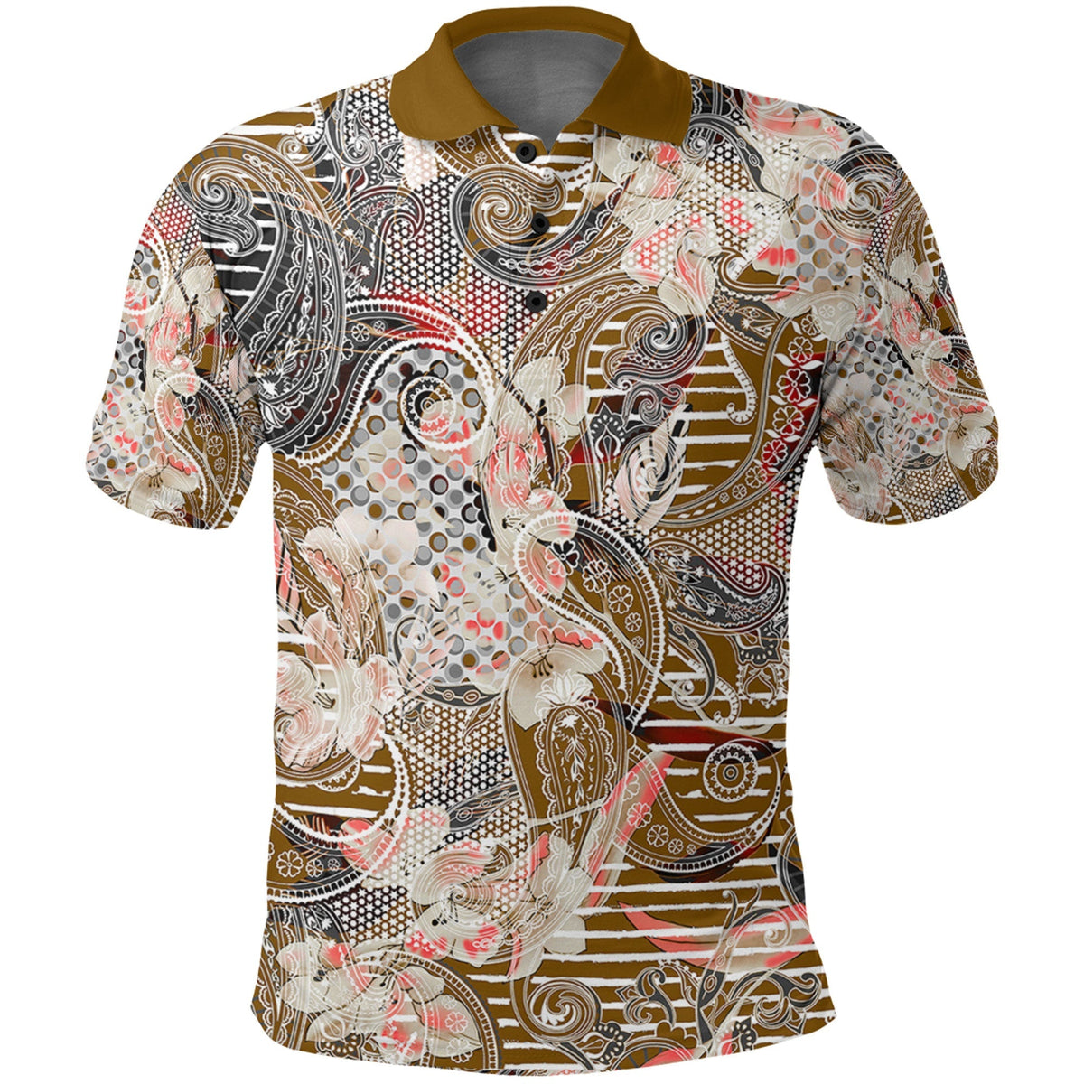 Paisley Polo Shirt Bandana Pattern Seamless Ver.64 RLT13 - Wonder Print Shop