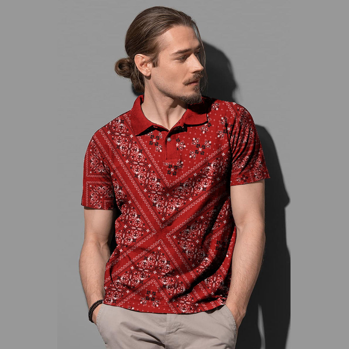 Paisley Polo Shirt Bandana Pattern Seamless Ver.78 RLT13 - Wonder Print Shop