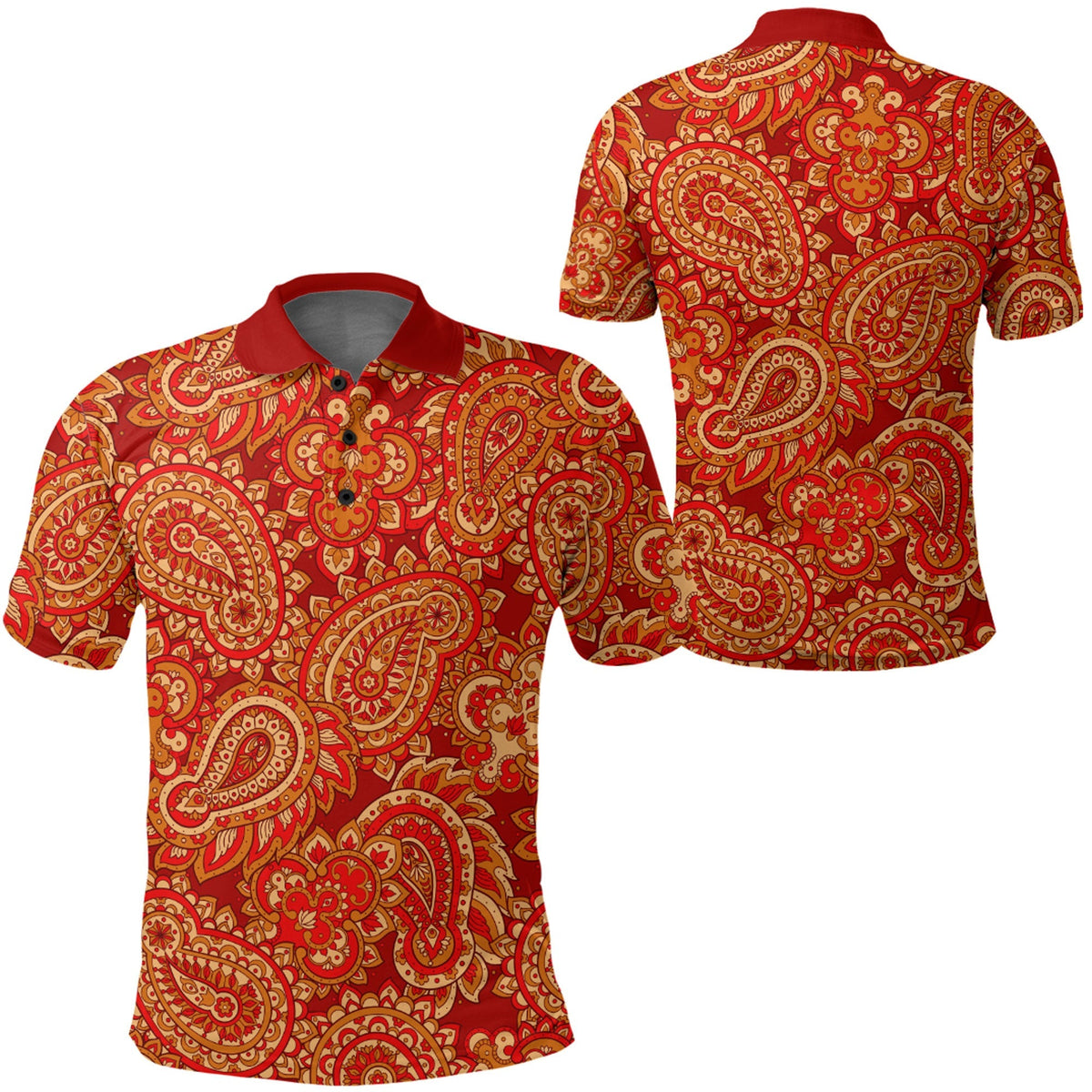 Paisley Polo Shirt Bandana Pattern Seamless Ver.74 RLT13 - Wonder Print Shop