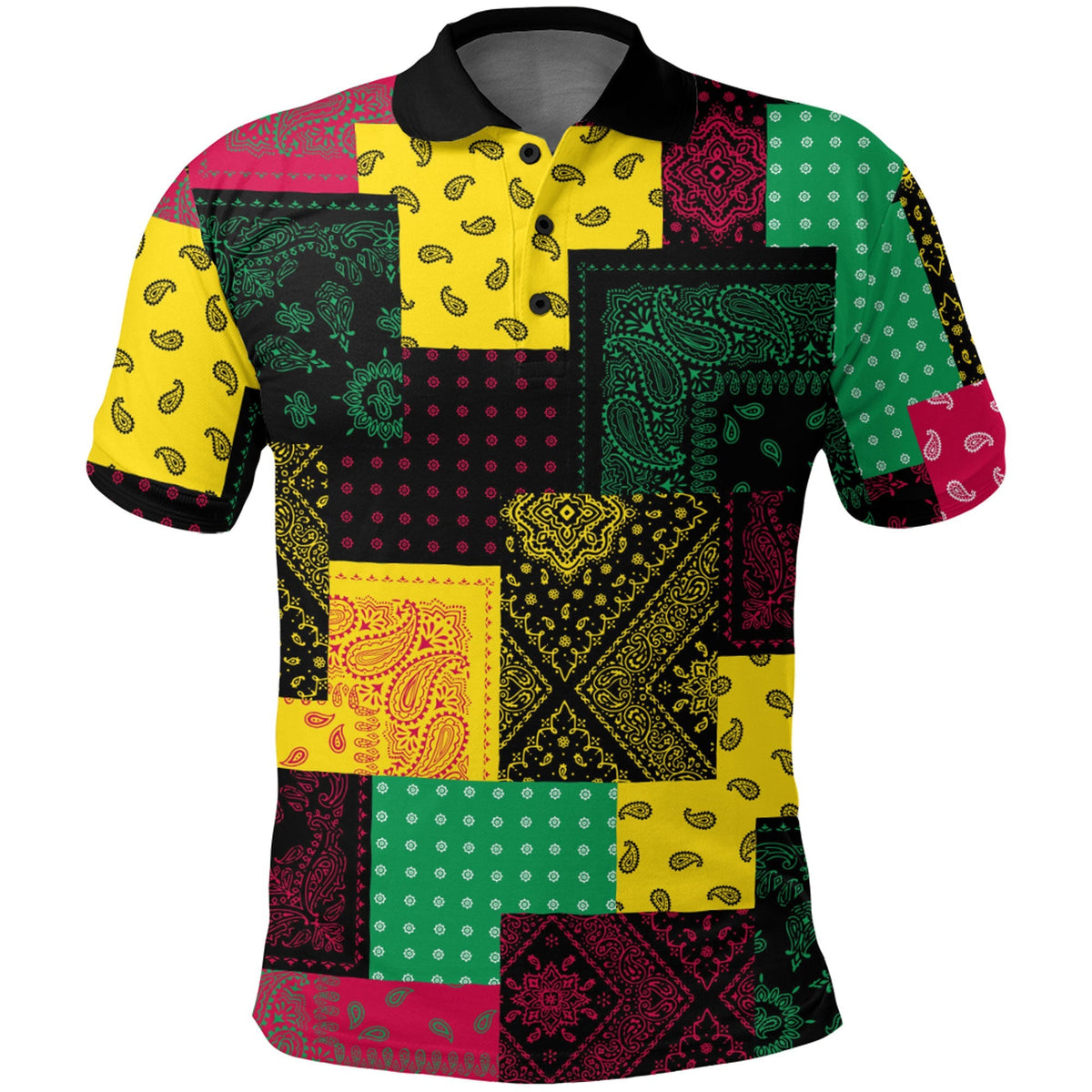 Paisley Polo Shirt Bandana Pattern Seamless Ver.75 RLT13 - Wonder Print Shop