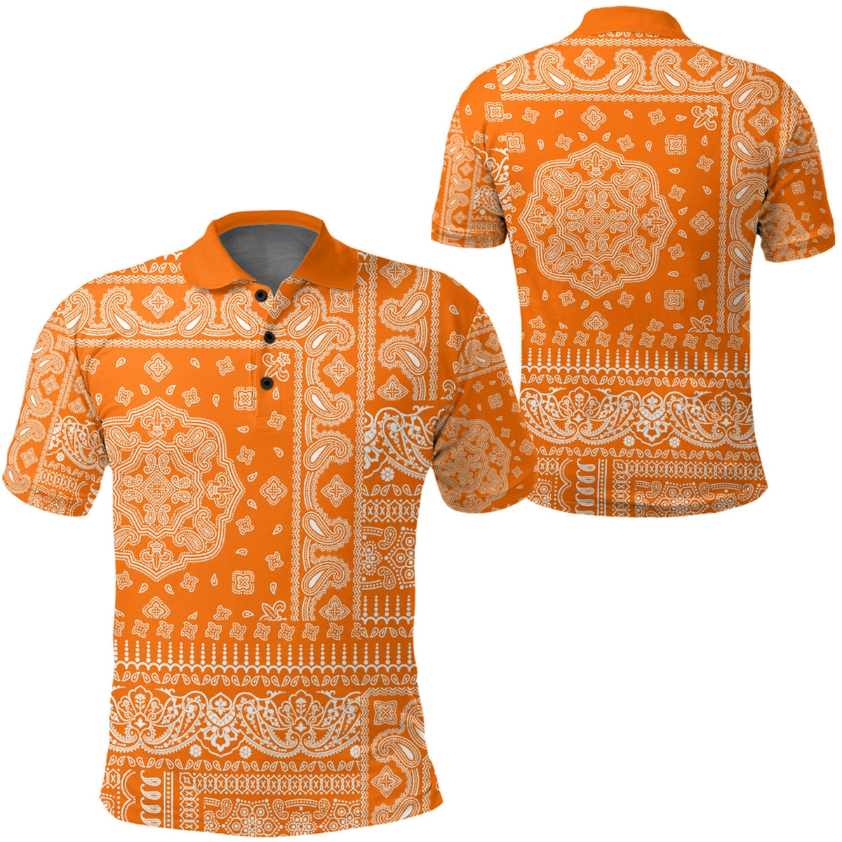 Paisley Polo Shirt Bandana Pattern Seamless Ver.70 RLT13 - Wonder Print Shop