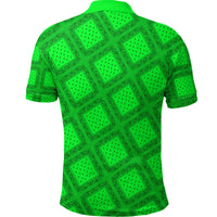 Paisley Bandana Pattern Seamless Green Polo Shirt Ver.02 RLT13 - Wonder Print Shop
