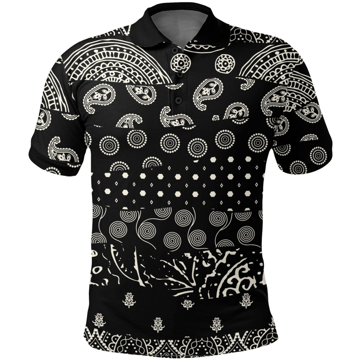 Paisley Polo Shirt Bandana Pattern Seamless Ver.71 RLT13 - Wonder Print Shop