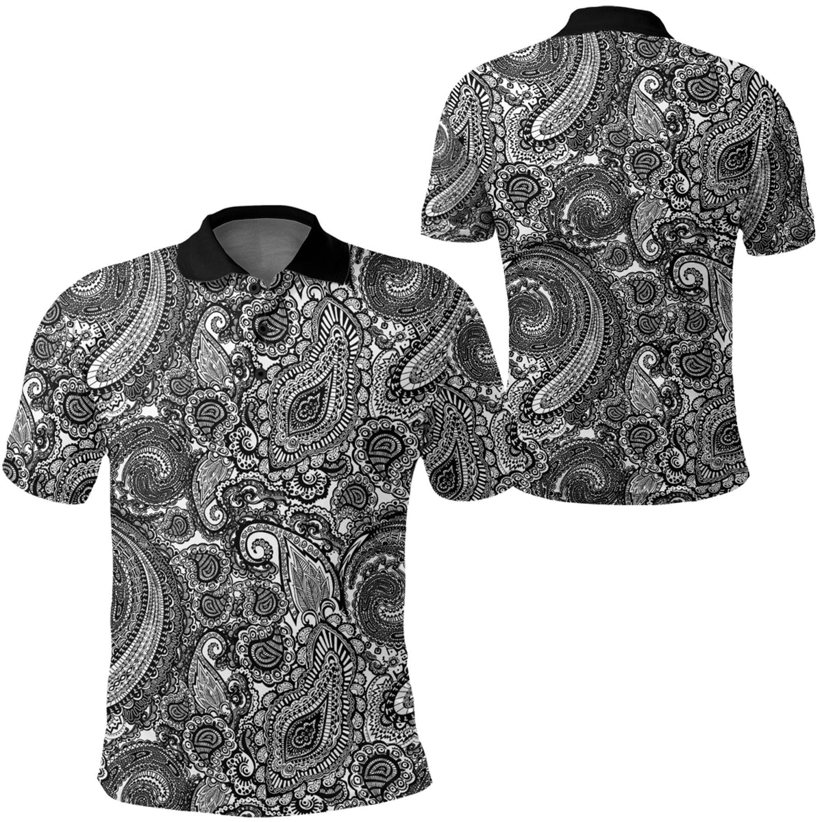 Paisley Polo Shirt Bandana Pattern Seamless Ver.68 RLT13 - Wonder Print Shop