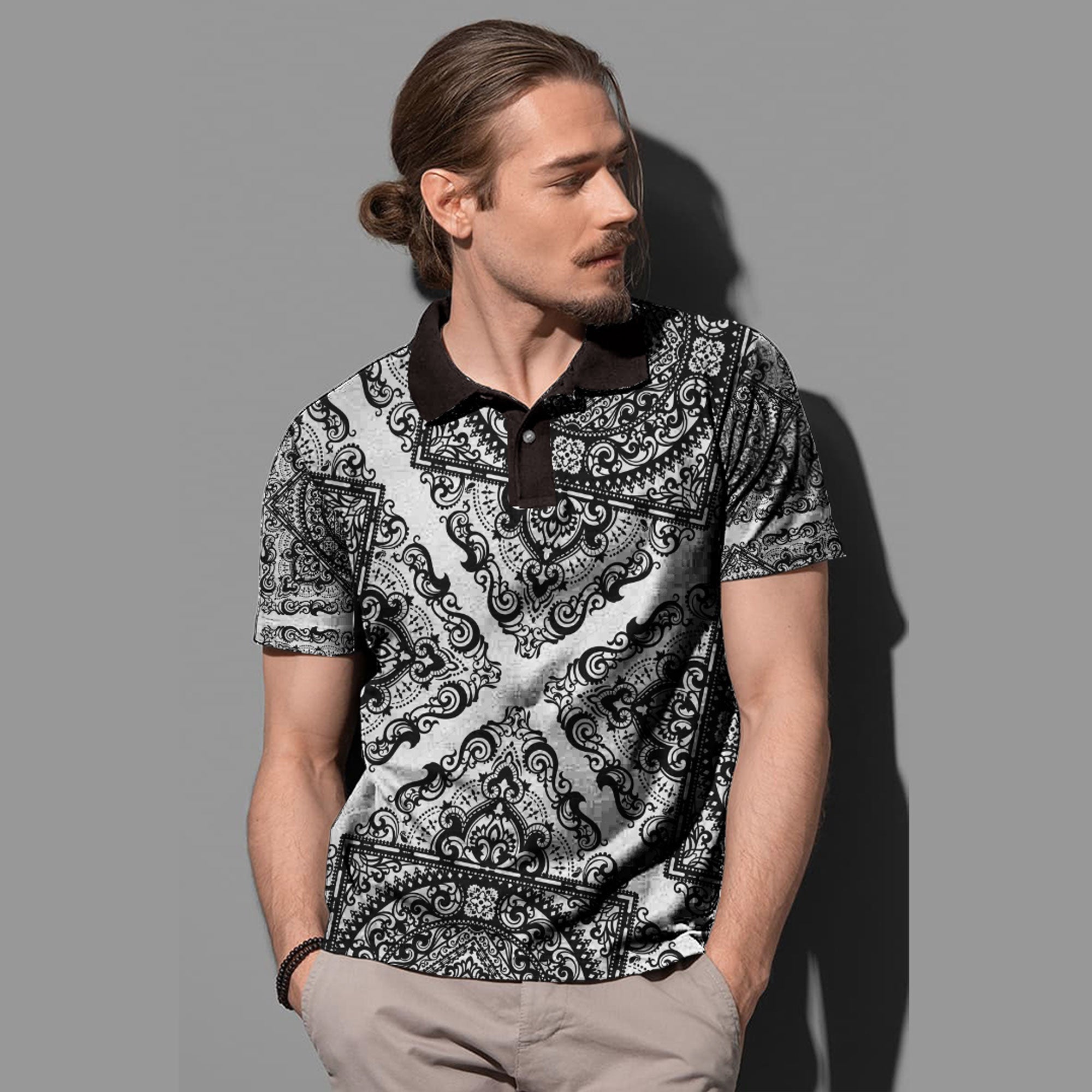 Paisley Polo Shirt Bandana Pattern Seamless Ver.55 RLT13 - Wonder Print Shop