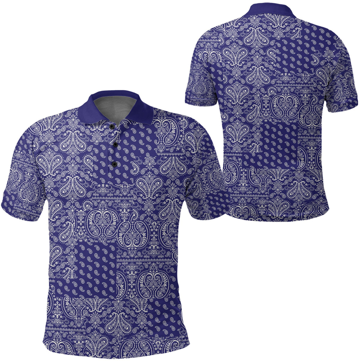 Paisley Polo Shirt Bandana Pattern Seamless Ver.61 RLT13 - Wonder Print Shop
