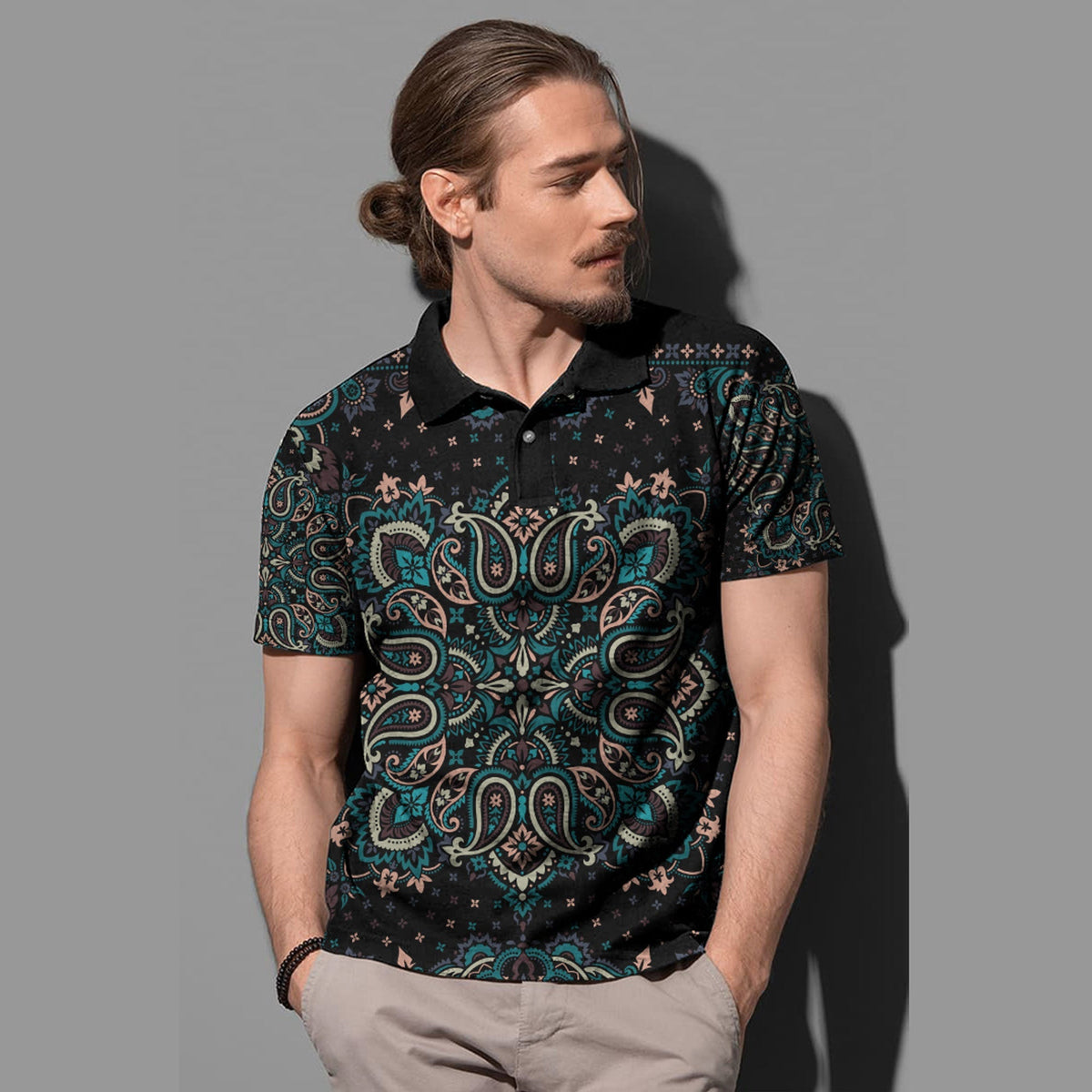 Paisley Polo Shirt Bandana Pattern Seamless Ver.58 RLT13 - Wonder Print Shop