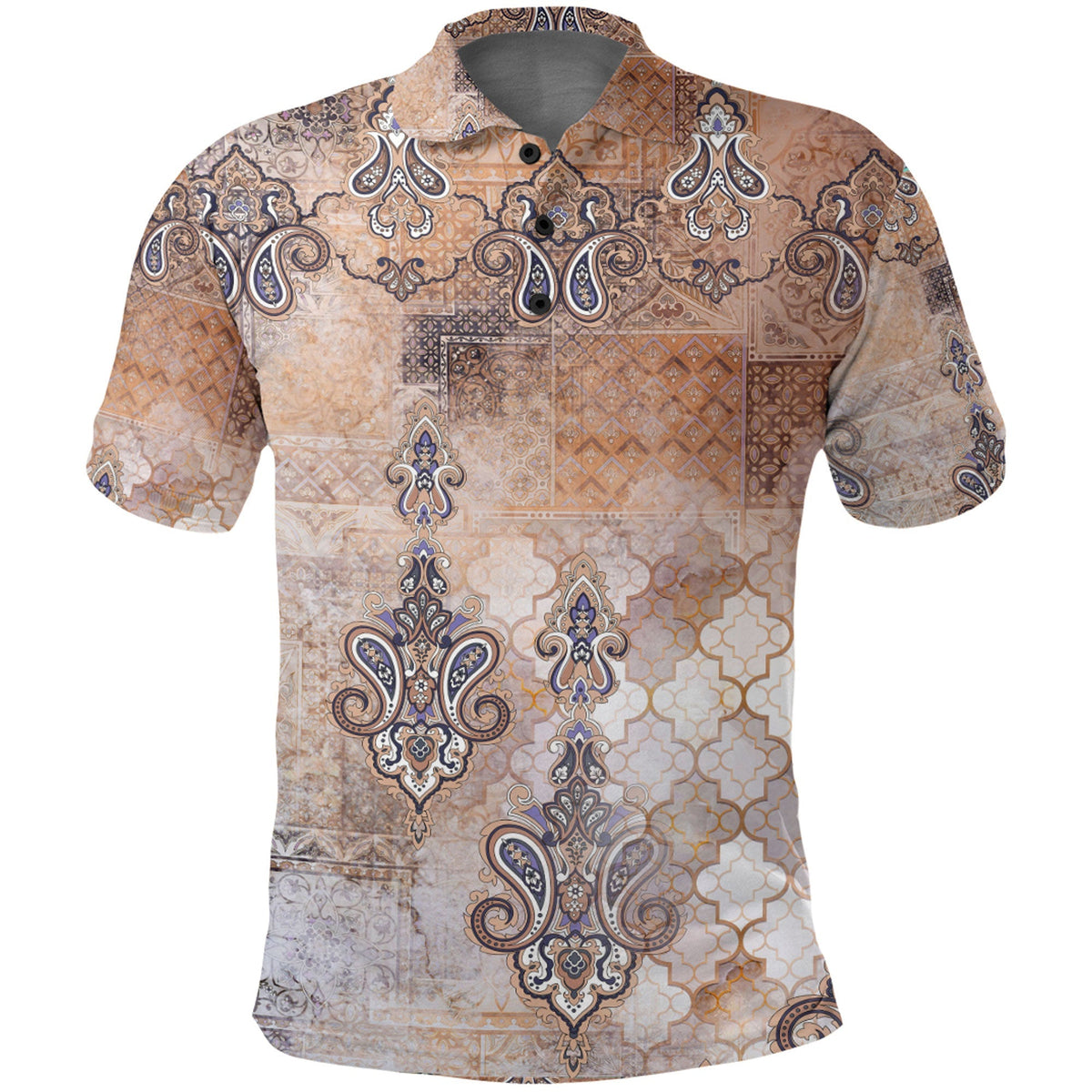 Paisley Polo Shirt Bandana Pattern Seamless Ver.81 RLT13 - Wonder Print Shop