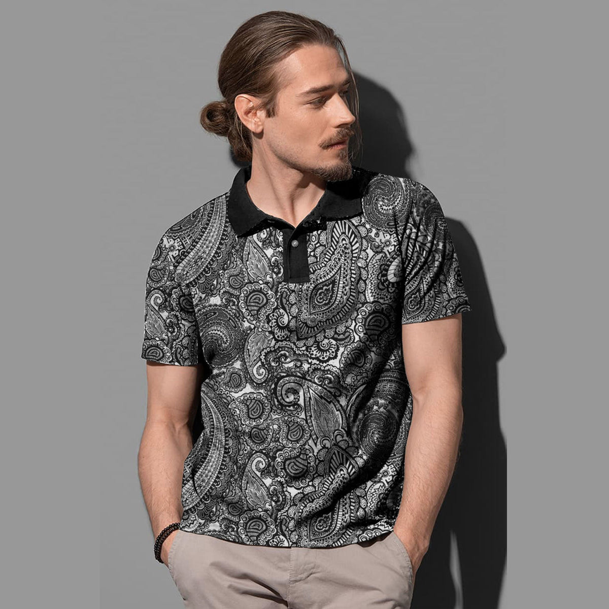 Paisley Polo Shirt Bandana Pattern Seamless Ver.68 RLT13 - Wonder Print Shop