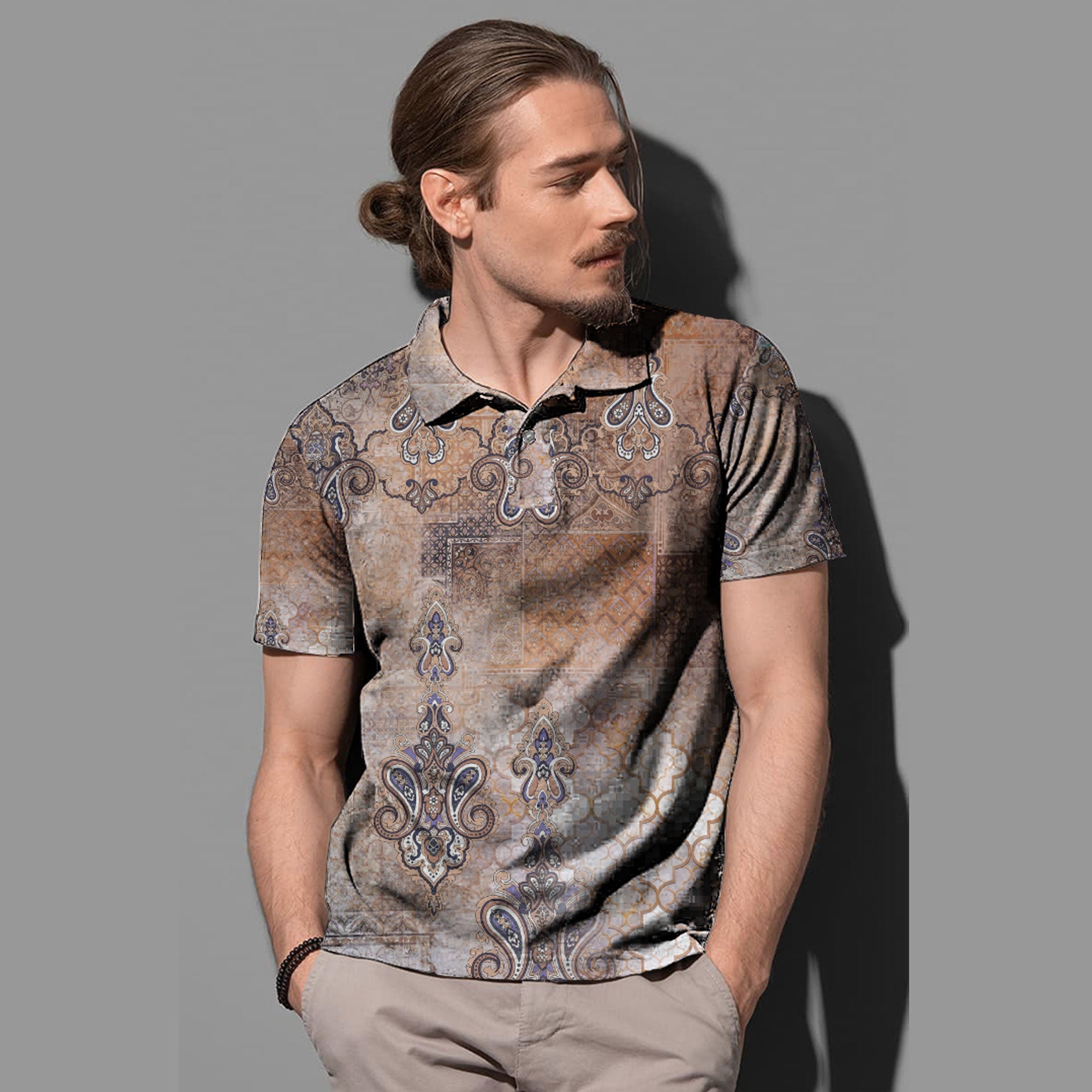 Paisley Polo Shirt Bandana Pattern Seamless Ver.81 RLT13 - Wonder Print Shop