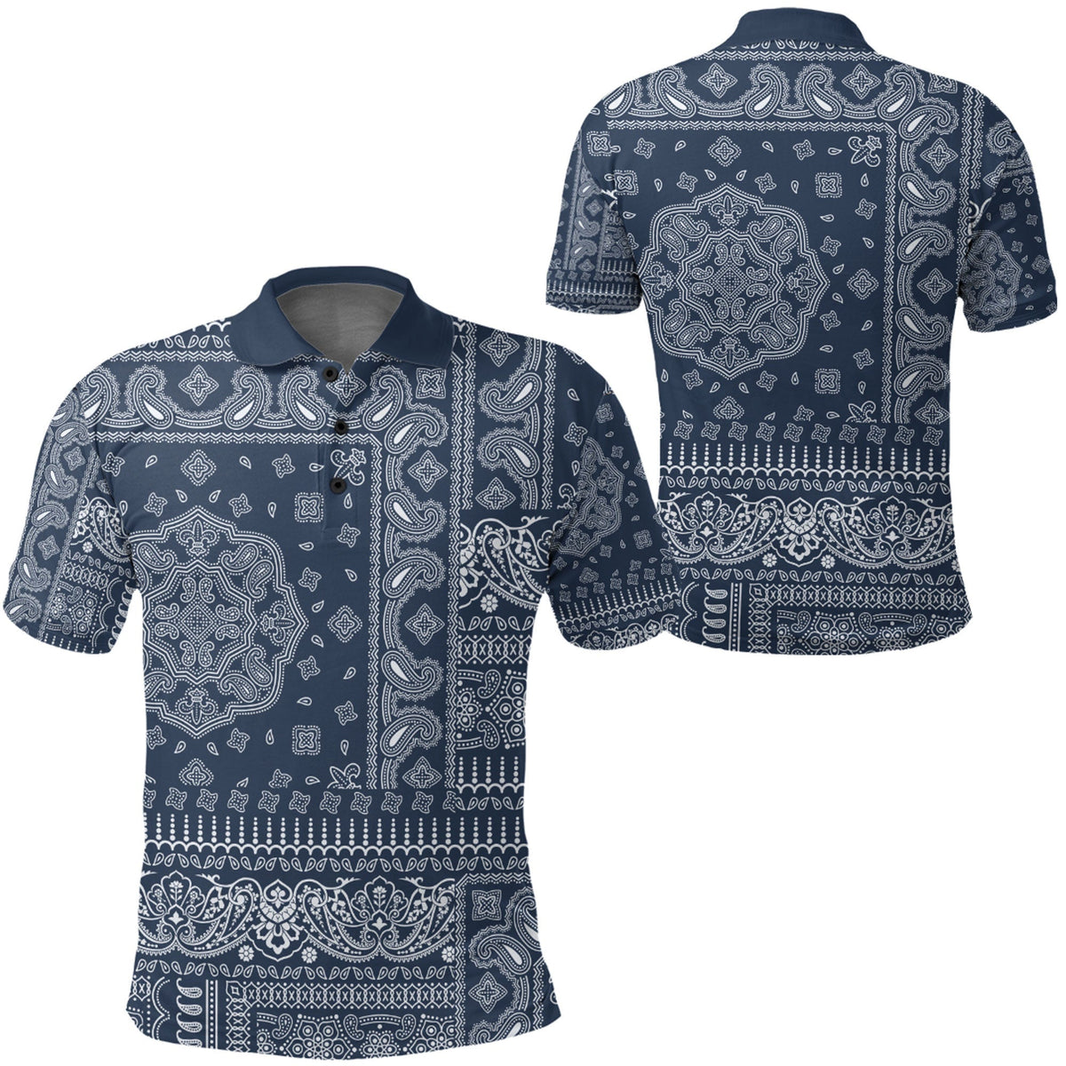 Paisley Polo Shirt Bandana Pattern Seamless Ver.93 RLT13 - Wonder Print Shop