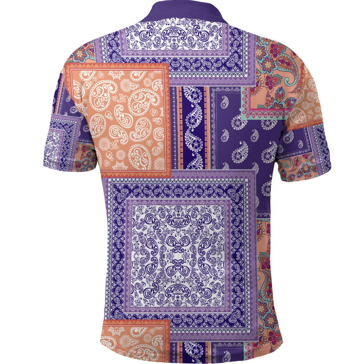 Paisley Polo Shirt Bandana Pattern Seamless Ver.72 RLT13 - Wonder Print Shop