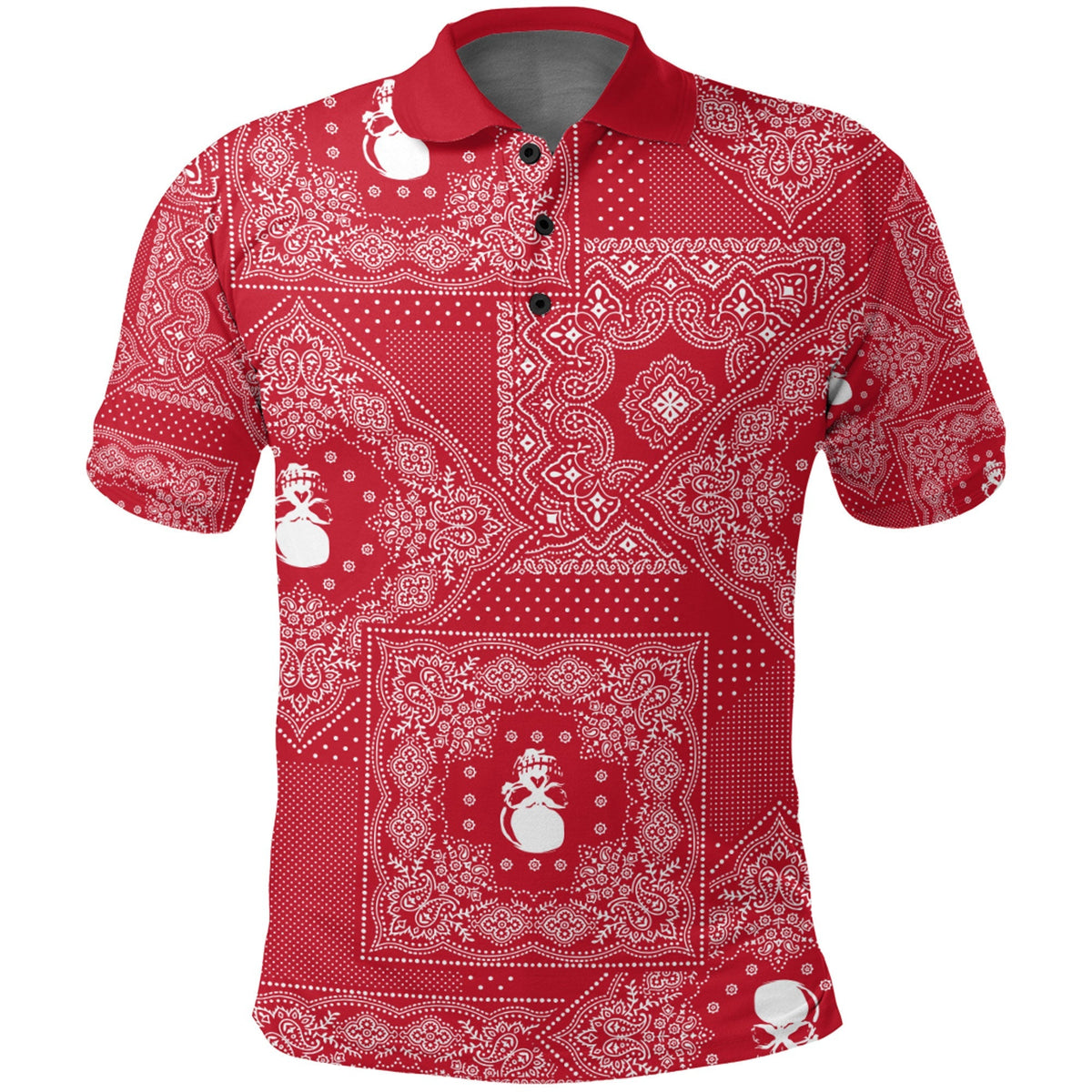 Paisley Polo Shirt Bandana Pattern Seamless Ver.52 RLT13 - Wonder Print Shop