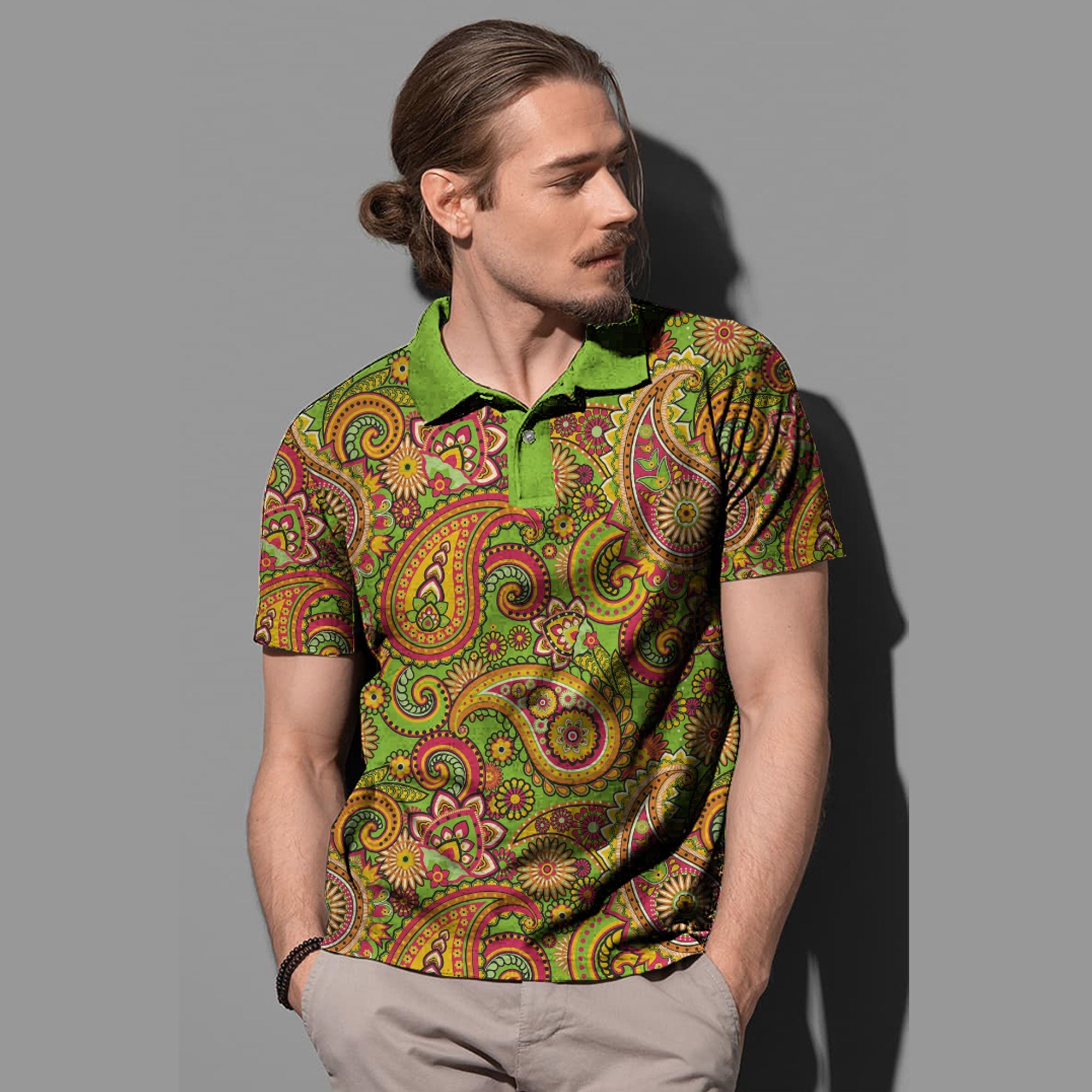 Paisley Polo Shirt Bandana Pattern Seamless Ver.76 RLT13 - Wonder Print Shop