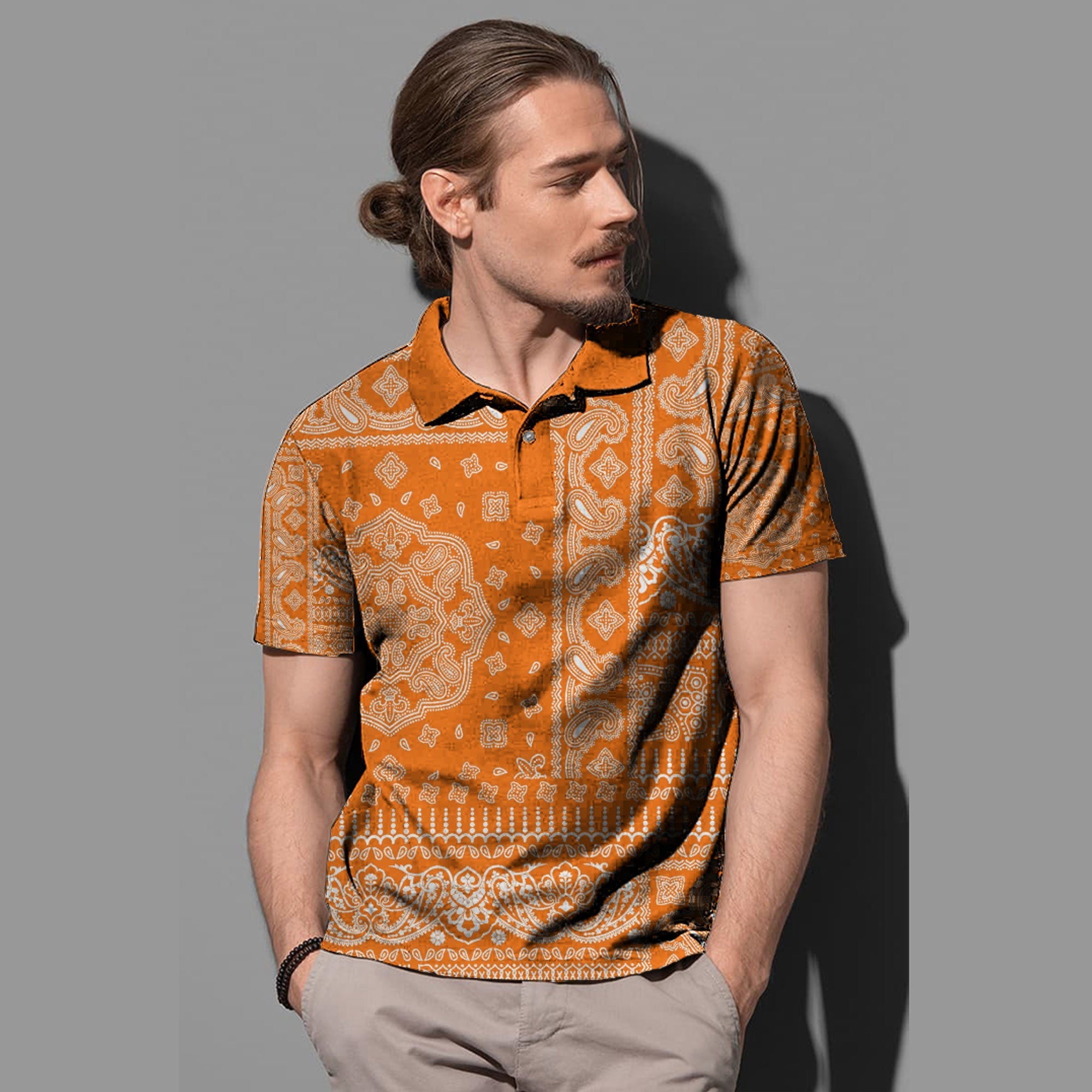 Paisley Polo Shirt Bandana Pattern Seamless Ver.70 RLT13 - Wonder Print Shop