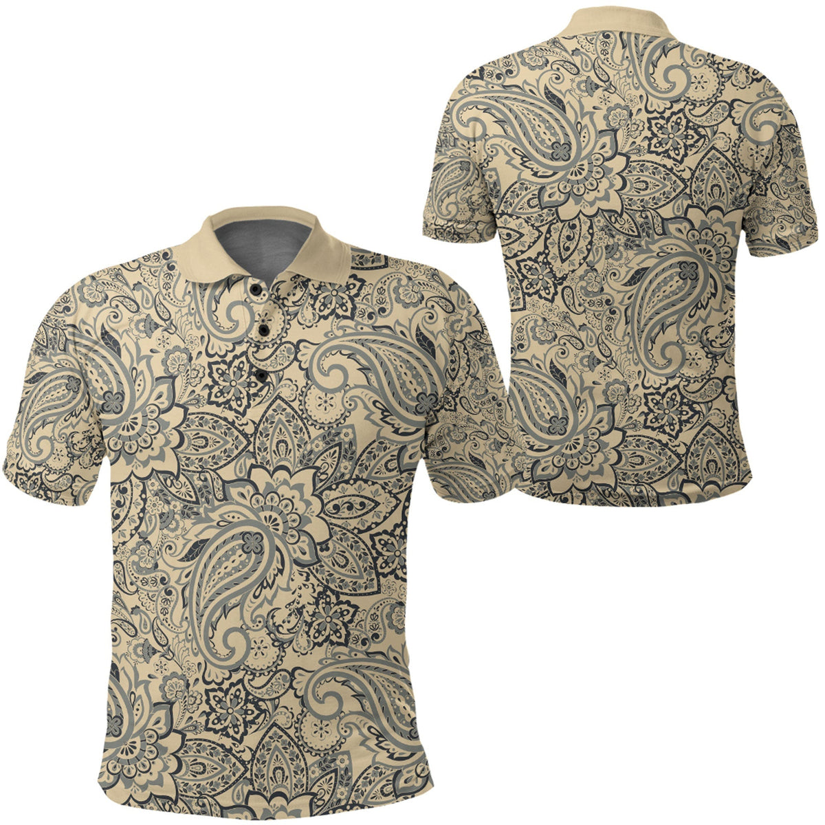 Paisley Polo Shirt Bandana Pattern Seamless Ver.73 RLT13 - Wonder Print Shop