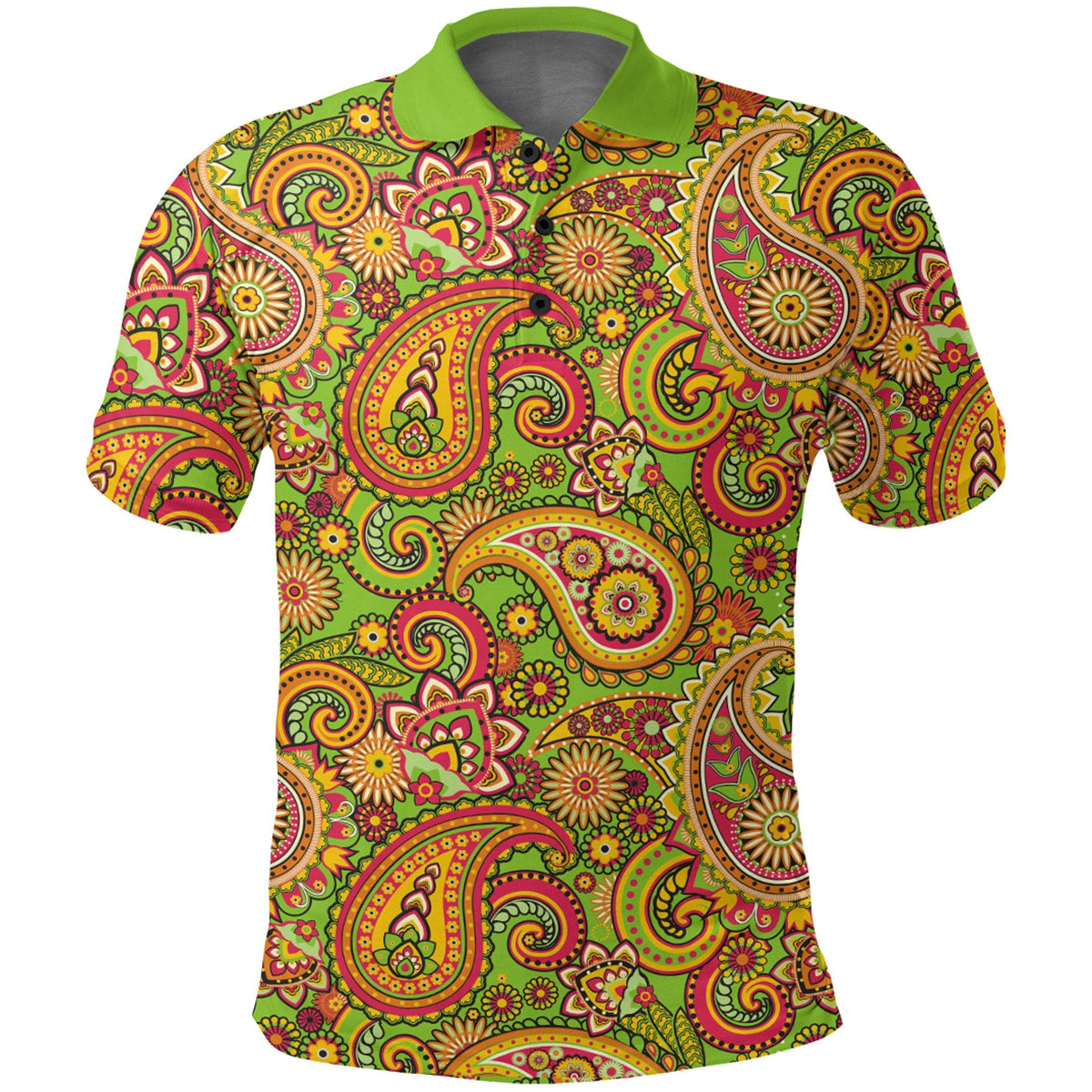 Paisley Polo Shirt Bandana Pattern Seamless Ver.76 RLT13 - Wonder Print Shop