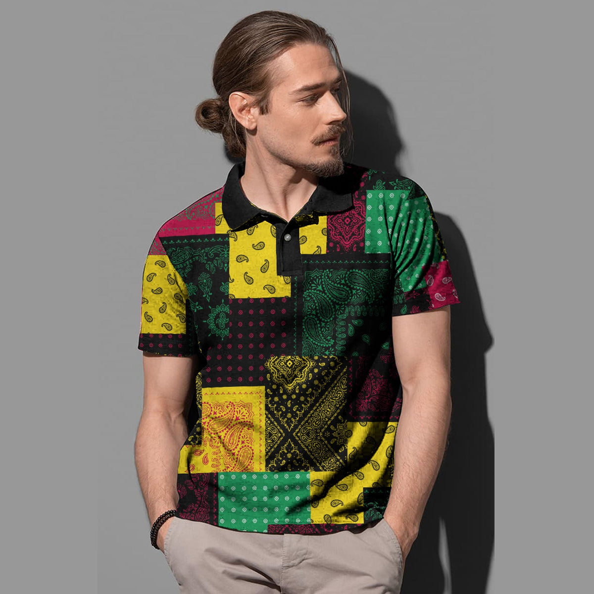 Paisley Polo Shirt Bandana Pattern Seamless Ver.75 RLT13 - Wonder Print Shop