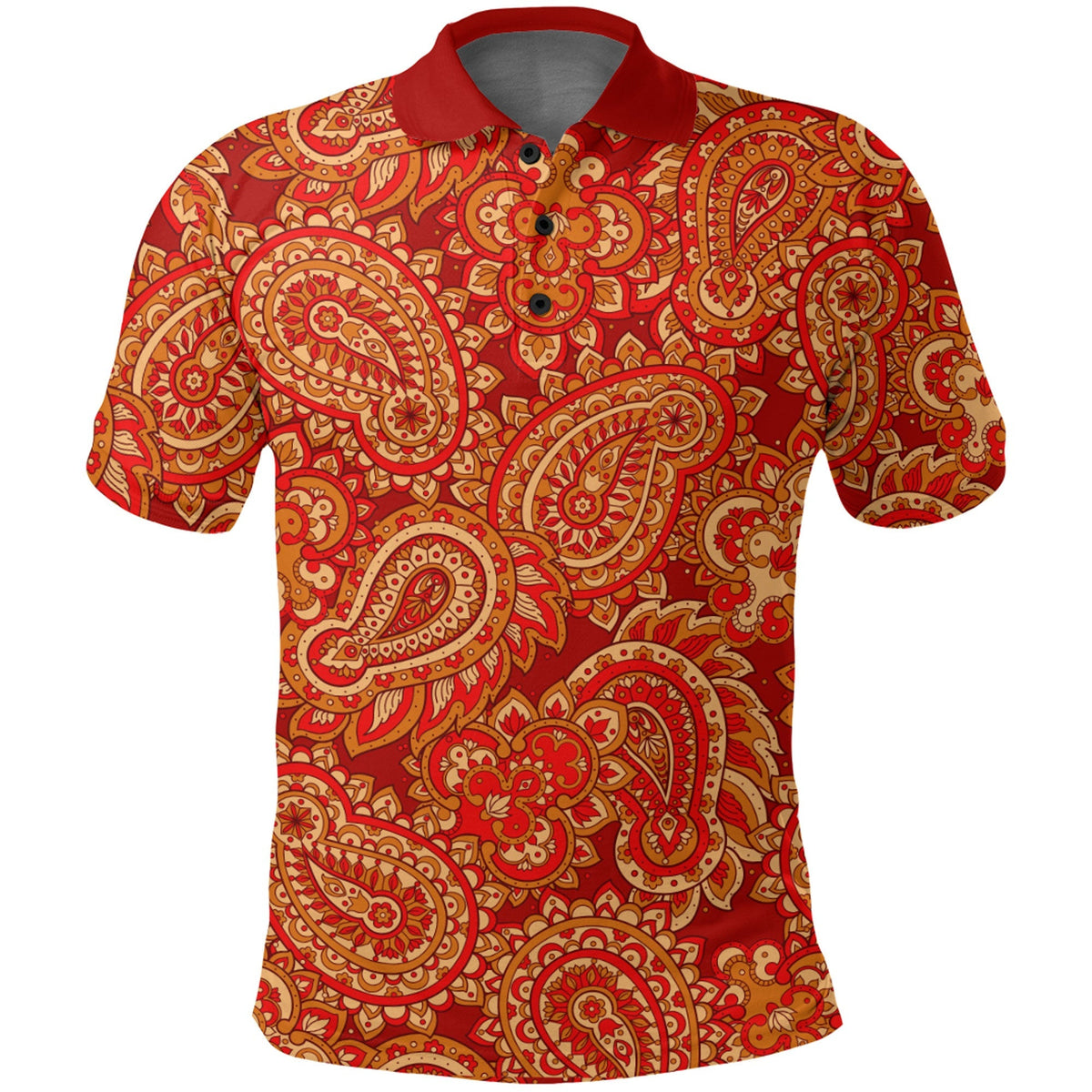 Paisley Polo Shirt Bandana Pattern Seamless Ver.74 RLT13 - Wonder Print Shop
