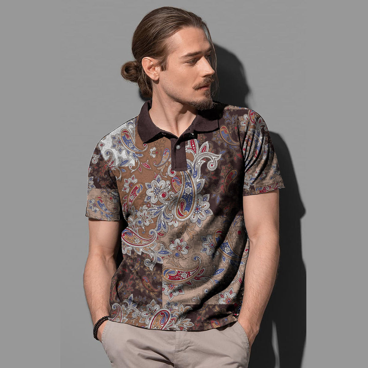 Paisley Polo Shirt Bandana Pattern Seamless Ver.42 RLT13 - Wonder Print Shop