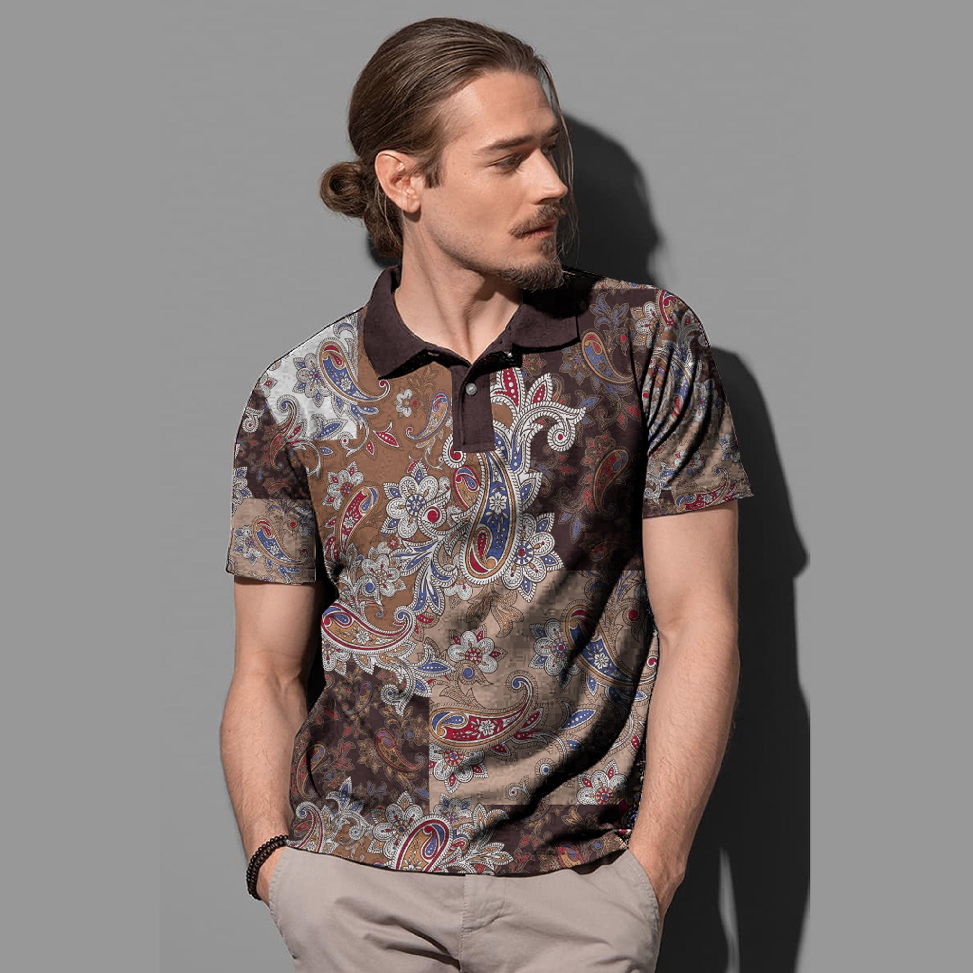 Paisley Polo Shirt Bandana Pattern Seamless Ver.42 RLT13 - Wonder Print Shop