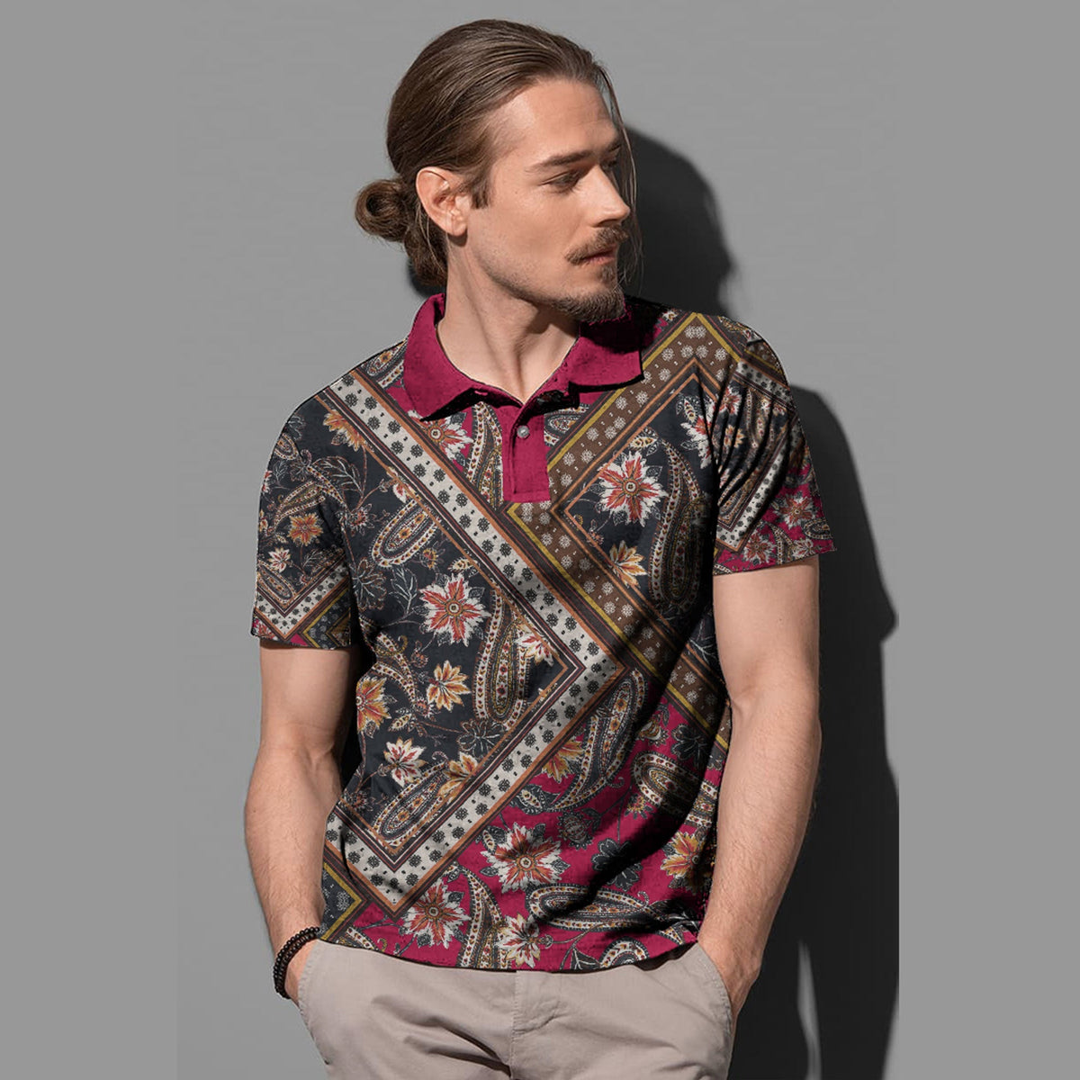 Paisley Polo Shirt Bandana Pattern Seamless Ver.47 RLT13 - Wonder Print Shop