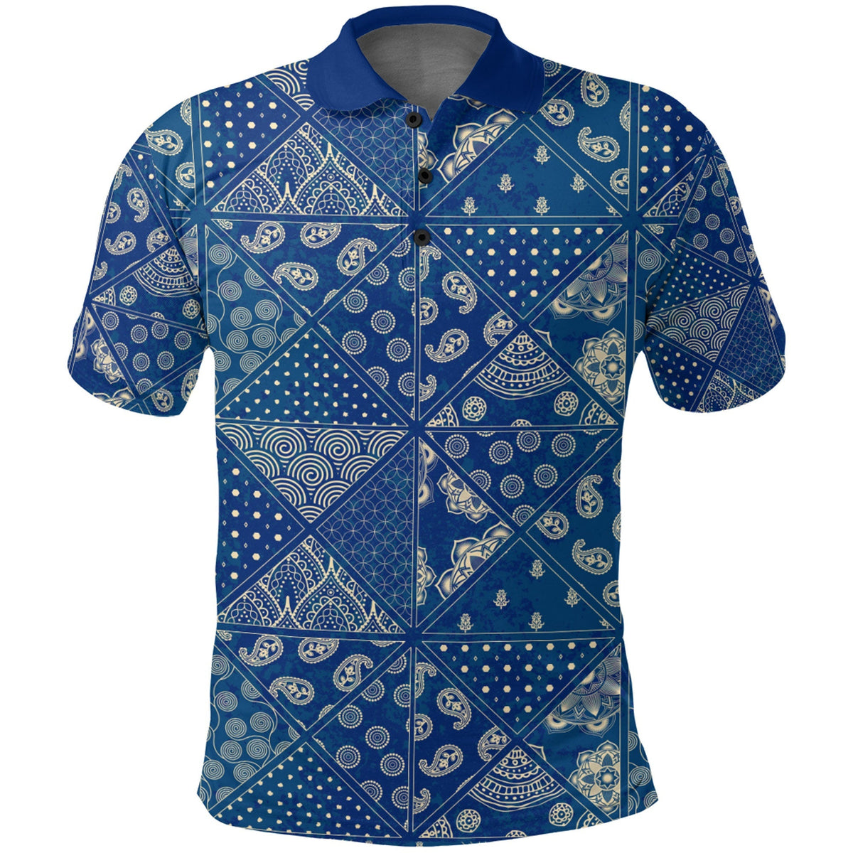 Paisley Polo Shirt Bandana Pattern Seamless Ver.51 RLT13 - Wonder Print Shop