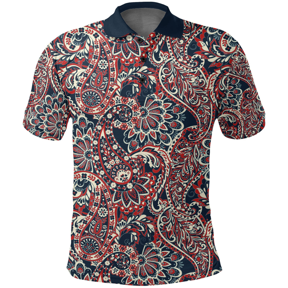 Paisley Polo Shirt Bandana Pattern Seamless Ver.65 RLT13 - Wonder Print Shop