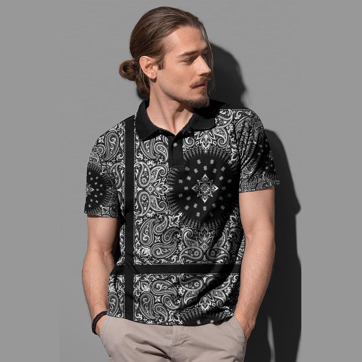 Paisley Polo Shirt Bandana Pattern Seamless Ver.30 RLT13 - Wonder Print Shop