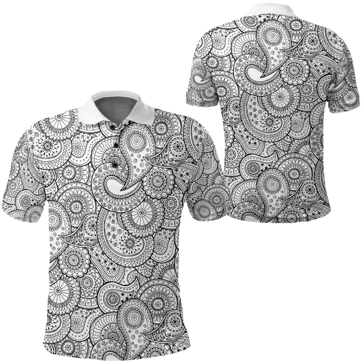 Paisley Polo Shirt Bandana Pattern Seamless Ver.32 RLT13 - Wonder Print Shop