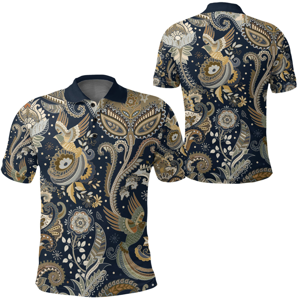 Paisley Polo Shirt Bandana Pattern Seamless Ver.27 RLT13 - Wonder Print Shop