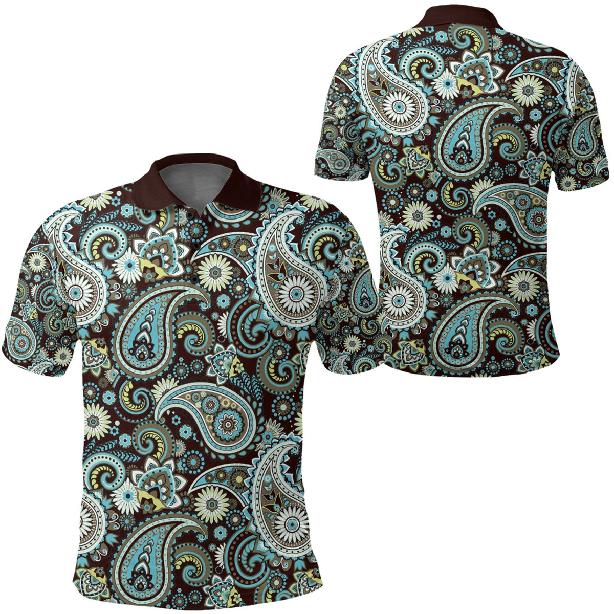 Paisley Polo Shirt Bandana Pattern Seamless Ver.28 RLT13 - Wonder Print Shop