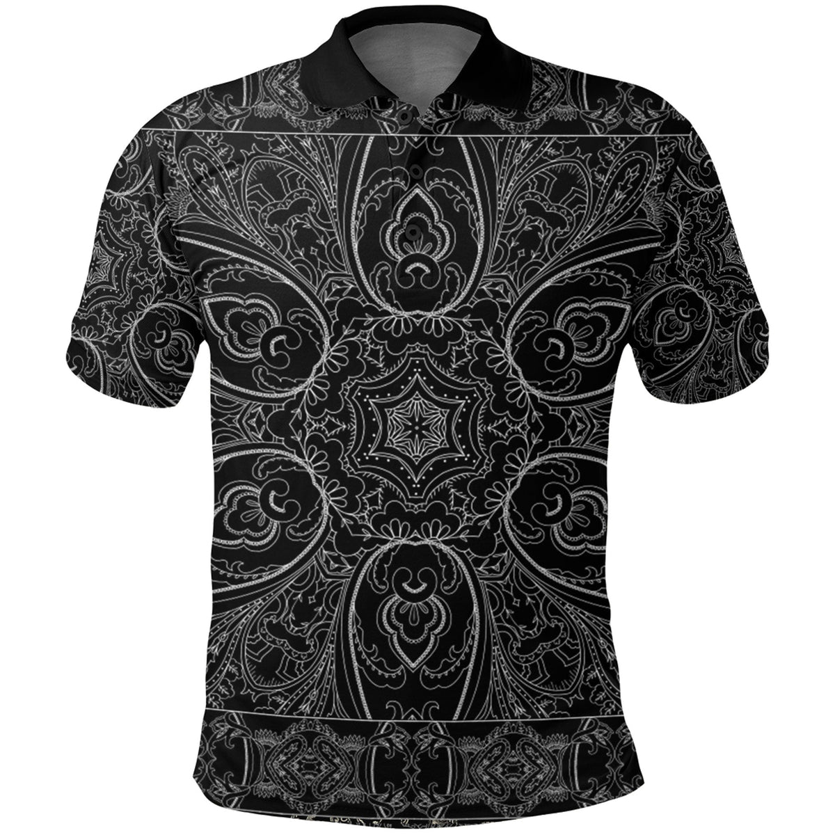 Paisley Polo Shirt Bandana Pattern Seamless Ver.40 RLT13 - Wonder Print Shop