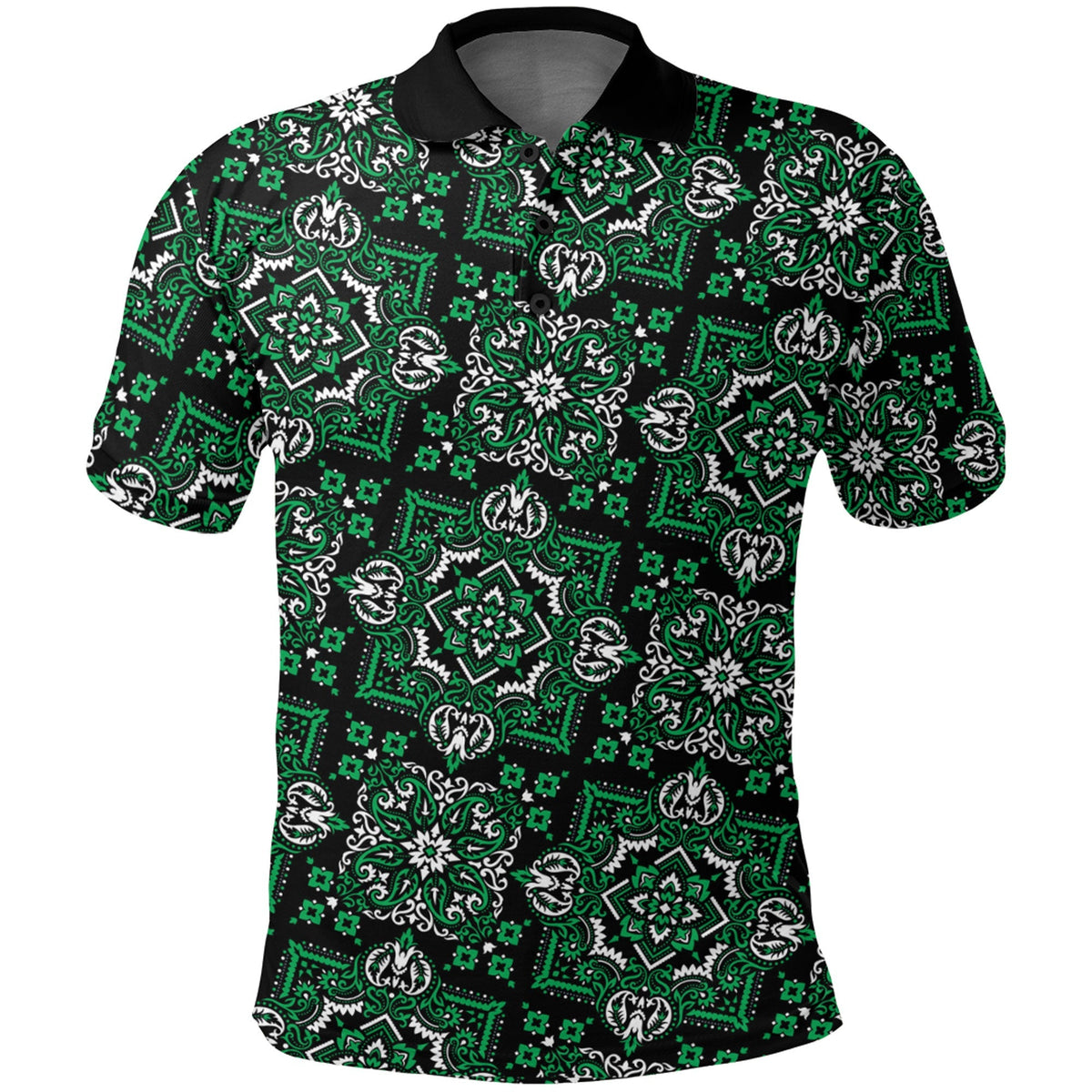 Paisley Polo Shirt Bandana Pattern Seamless Ver.67 RLT13 - Wonder Print Shop