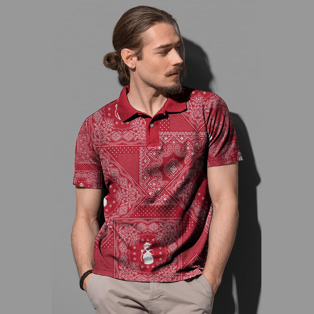 Paisley Polo Shirt Bandana Pattern Seamless Ver.52 RLT13 - Wonder Print Shop